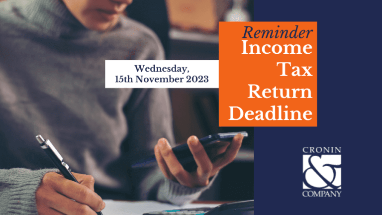 Income Tax Return Deadline 2024 In Ireland - Cronin & Co