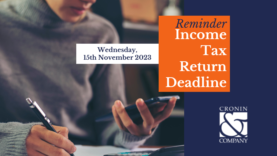 Tax Return Deadline 2024 in Ireland Cronin & Co