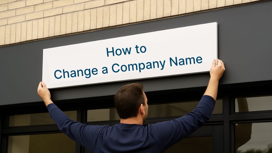 how to change a company name